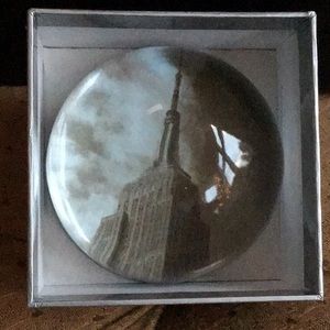 Vintage Solid Glass paperweight. Empire State